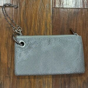 Lulu Townsend Silver Mesh Wristlet